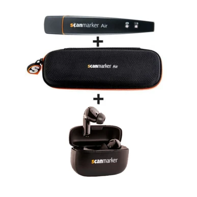 Sada Scanmarker Air & pouzdro & sluchátka.